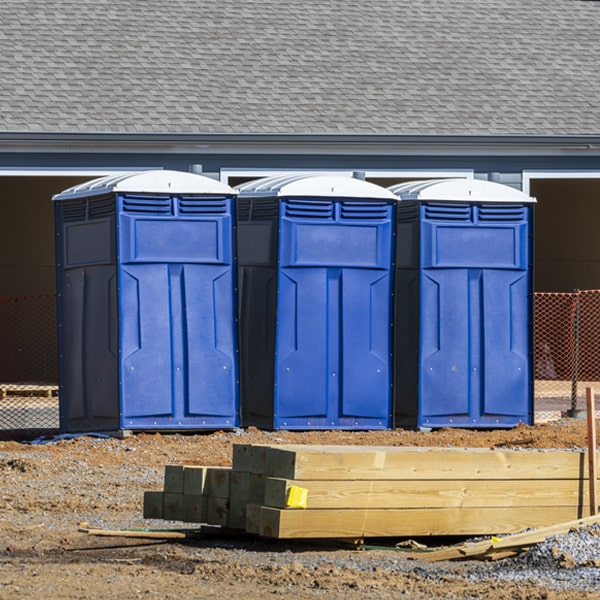 are there any restrictions on where i can place the portable restrooms during my rental period in Meadow